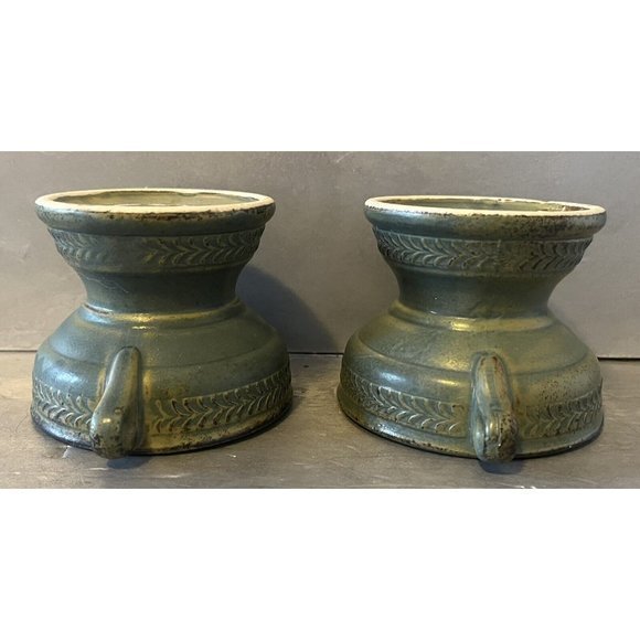 Vintage Genuine Stoneware Creative Decorative Co Inc Made in Japan Candleholders - Picture 2 of 11